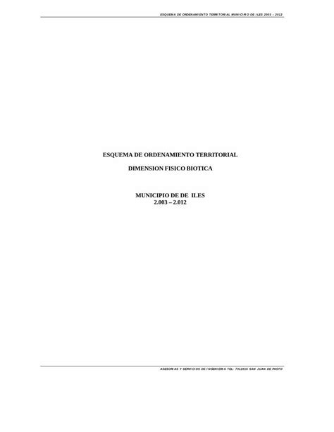 Pdf Esquema De Ordenamiento Territorial Dimension Cdim Esap Edu Co