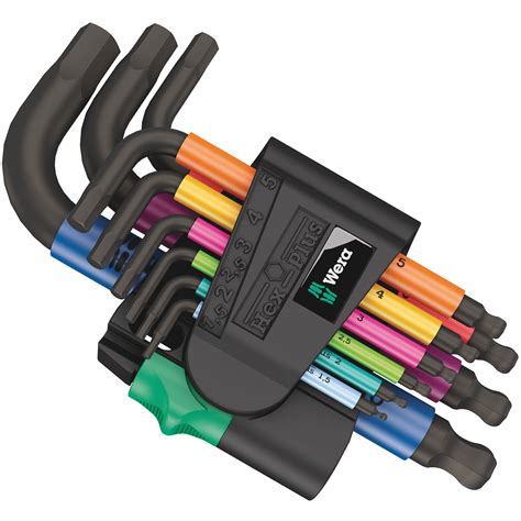 Wera 967 9 TX XL Multicolour HF 1 Torx L Key Set With Holding