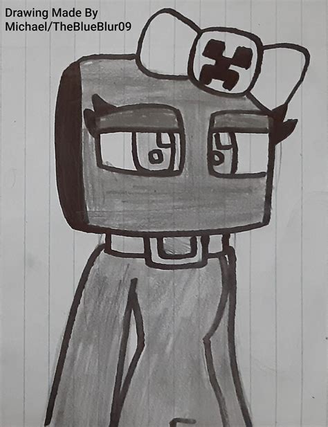 Minecraft Enderman Girl Drawing