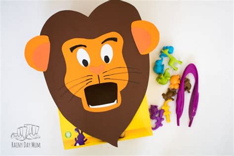 Easy Toddler Painted Paper Plate Lion Face Craft To Make