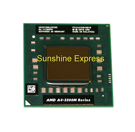 New AMD A4-3300M Dual-Core Mobile CPU AM3310HLX23GX 2.1GHz Socket FS1 ...