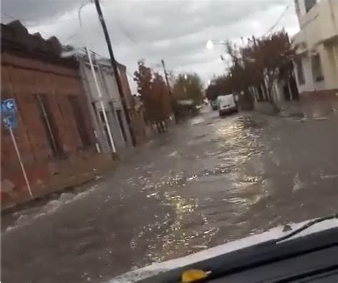 El temporal en Concepción del Uruguay dejó varias calles anegadas