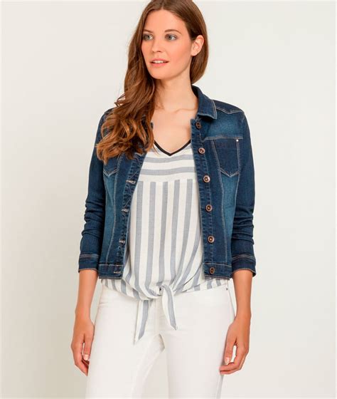 Veste En Jean Femme Rinse Grain De Malice