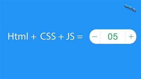 Increment And Decrement Button With Input In Html Css And Javascript Youtube