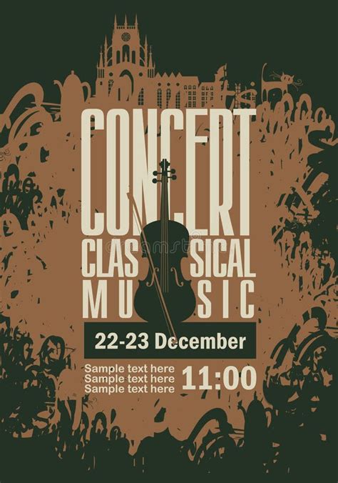 Poster For A Concert Of Classical Music Stock Vector Illustration Of Event Cello 79873732