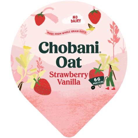 Chobani Oat-Based Strawberry Vanilla Oat Milk Yogurt, 5.3 oz - Kroger