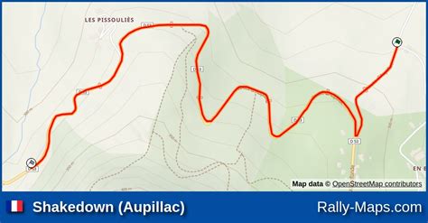 Shakedown Aupillac Stage Map Rallye National De La Montagne Noire