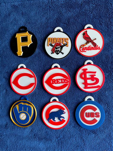 Customizable MLB Keychain/ornament - Etsy