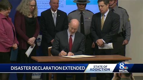 Gov Wolf Renews Pennsylvanias Opioid Disaster Declaration