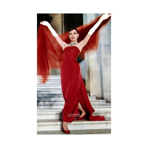 Audrey Hepburn Red Dress in Movie Funny Face | Audrey hepburn red dress ...