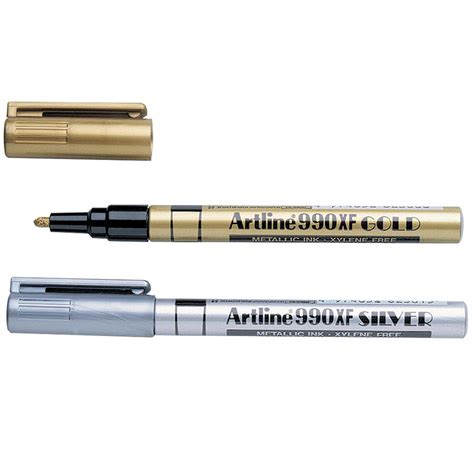 Artline Metallic Marker 12mm Silvergold 4pk