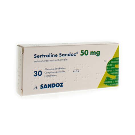 Sertraline Sandoz Comp 30 X 50 Mg Apotheek Claeys