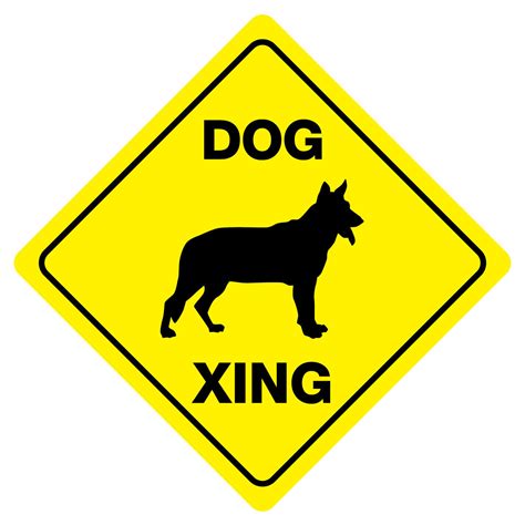Dog Xing Funny Novelty Xing Sign Ebay