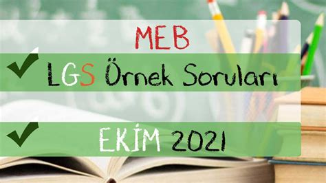 Meb Ekim Ayı 2021 Örnek Soruları İndir