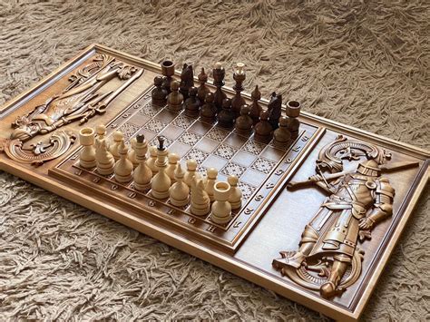 Chess Set knights, Wooden Chess Board With Chess Pieces, Original Chess ...