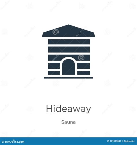Hideaway Icon Trendy Hideaway Logo Concept On White Background Vector