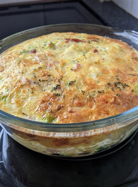 Bacon Potato And Spring Onion Frittata Recipe Image By Mary Mori