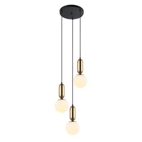 Lampa Wisząca Aldeva PND 02340 3S BRO Italux Biały Złoty sklep