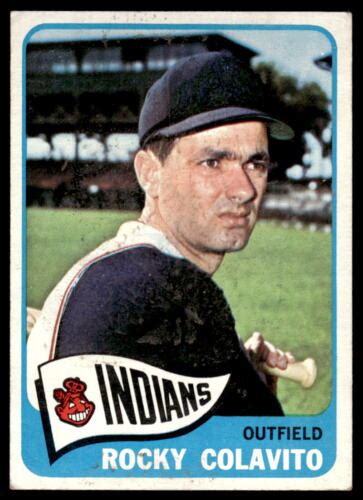 Topps Rocky Colavito Vg Ex Baseball Cleveland Indians Ebay