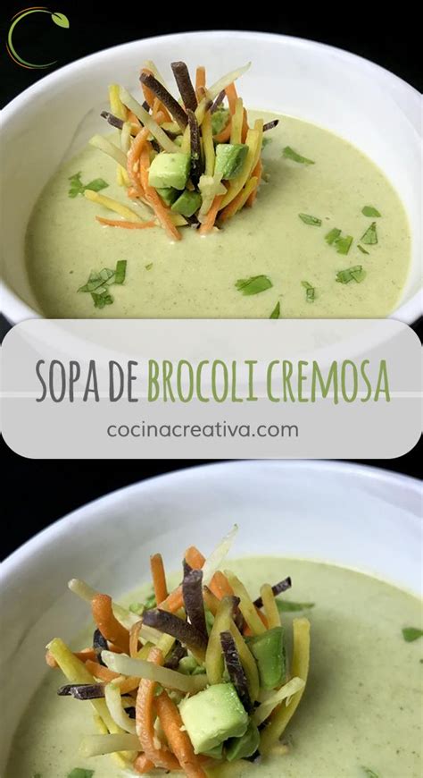 Sopa De Brocoli Cremosa Receta De Salsa Bolo Esa Recetas Saludables