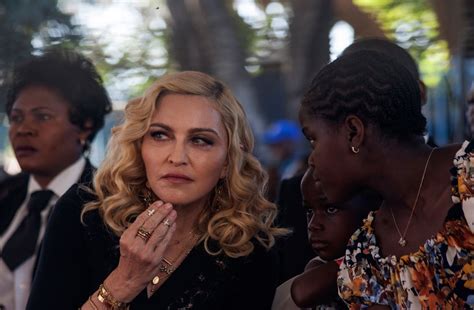 Madonna With Her Kids Opening Hospital In Malawi July 2017 Popsugar