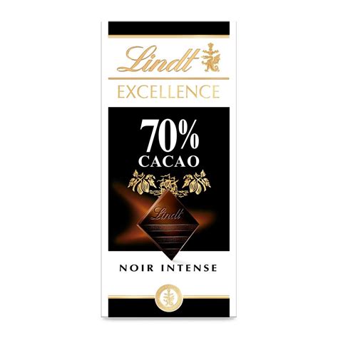 LINDT Excellence tablette de chocolat noir dégustation intense 70 1