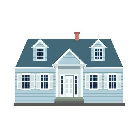 Premium Vector Cape Cod House Illustration