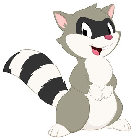 Lovely Raccoon Clipartworld