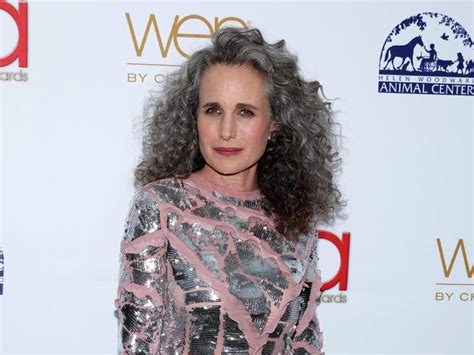 Andie MacDowell on how Covid made her embrace grey hair and never look back