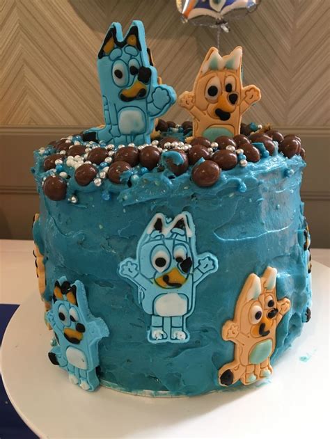 Pin By Felicity Idotta On Bluey Birthday Party Birthday Cake