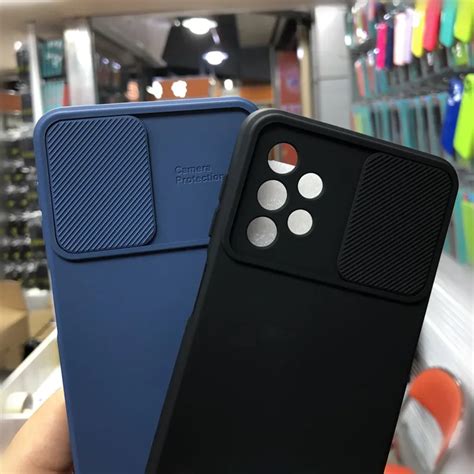 Capa Deslizante De Silicone L Quido Para Samsung Capas De Prote O Lente