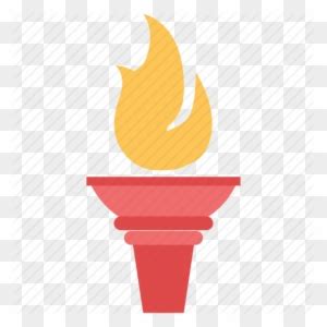 Vector Illustration Of Olympic Flame Commemorates Theft Deped Torch