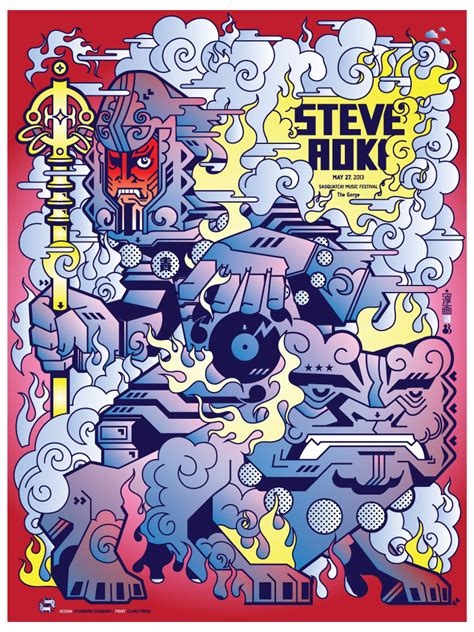 STEVE AOKI Poster Behance