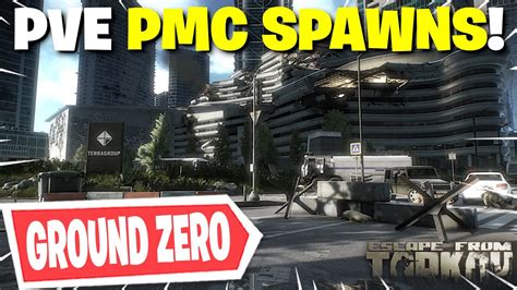 Escape From Tarkov PVE All PMC Spawn Locations On Ground Zero YouTube