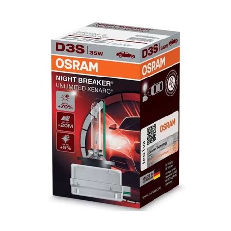 OSRAM Xenarc Night Breaker Unlimited D3S Xenon HID Bulb PowerBulbs