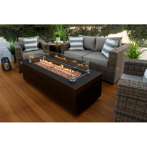 Sample Akoya 60 W Concrete Propane Outdoor Fire Pit Table