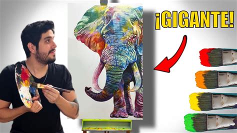 Como Pintar Un Elefante De Colores Tutorial Paso A Paso Youtube