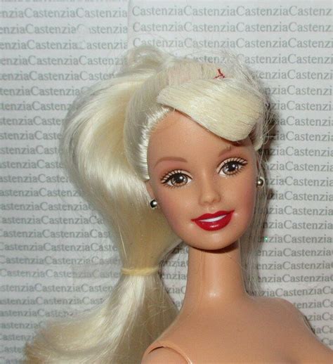 Nude Barbie Coca Cola Waitress Blonde Ponytail Ceo Generation Doll For Ooak