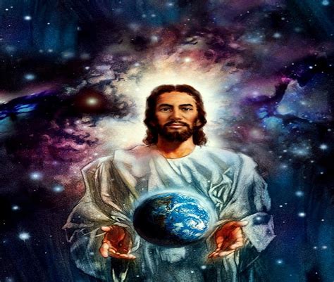 Descarga gratis Jesús sosteniendo la tierra cielo tenencia jesús