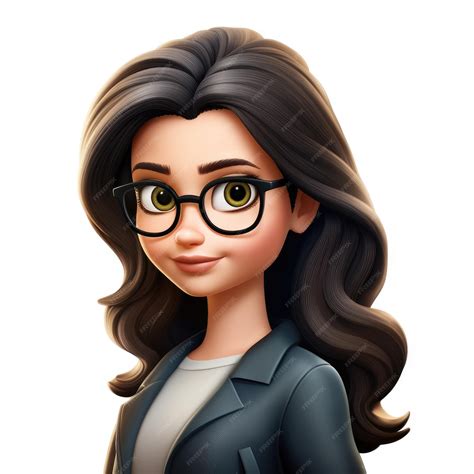 Premium Ai Image Memoji Beautiful Girl Woman On White Background Emoji