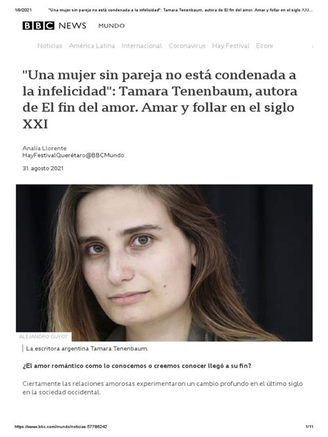 Una Mujer Sin Pareja No Está Condenada A La Infelicidad Tamara