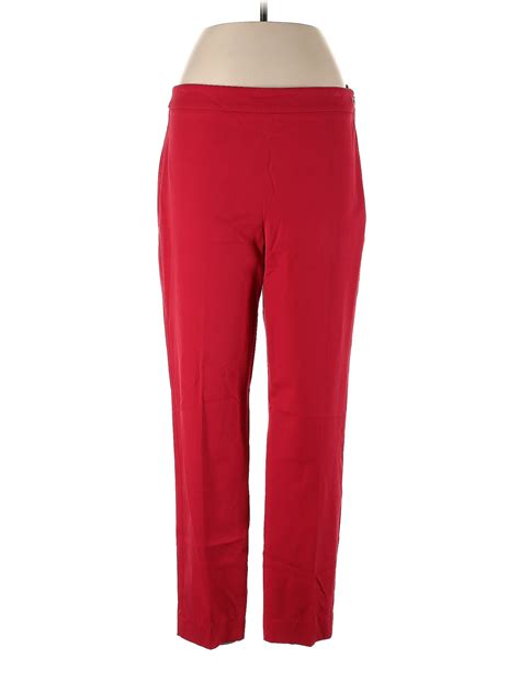 Talbots Solid Red Dress Pants Size Off Thredup