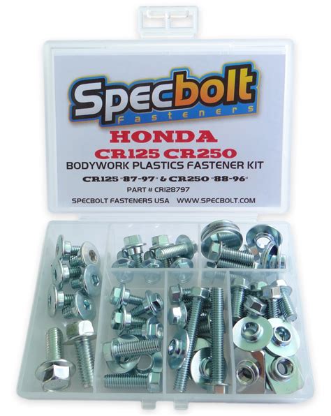 Honda Cr Plastics Bolt Kit Cr Cr Specbolt