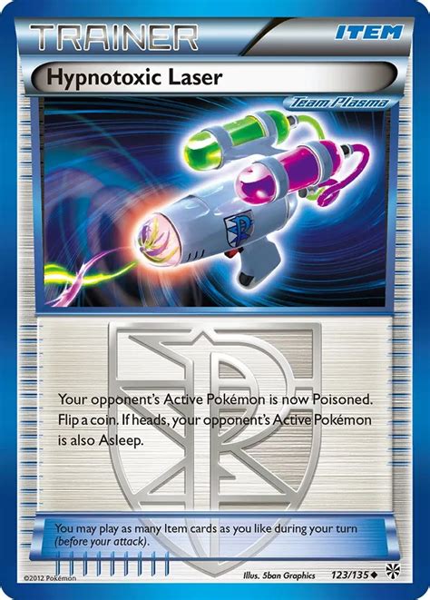 Pok Mon Black White Plasma Storm Card Hypnotoxic Laser Standard