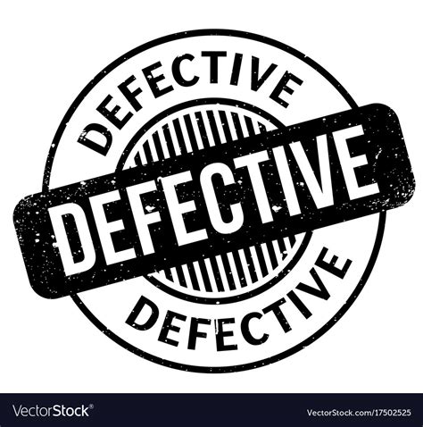 Defective Rubber Stamp Royalty Free Vector Image