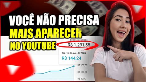 COMO CRESCER NO YOUTUBE SEM APARECER COMO GANHAR DINHEIRO UM CANAL