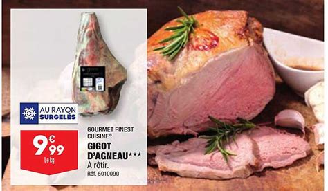 Promo Gigot D Agneau Gourmet Finest Cuisine Chez Aldi Icatalogue Fr