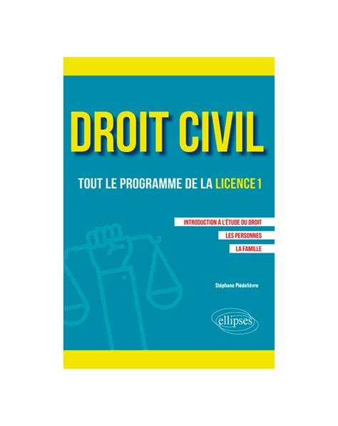 Droit Civil Tout Le Programme De La L Introduction L Tude Du