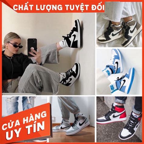 Giày sneaker JD1 cổ cao các màu hot giày thể thao jordan 1 high đủ size nam nữ box bill đầy đủ