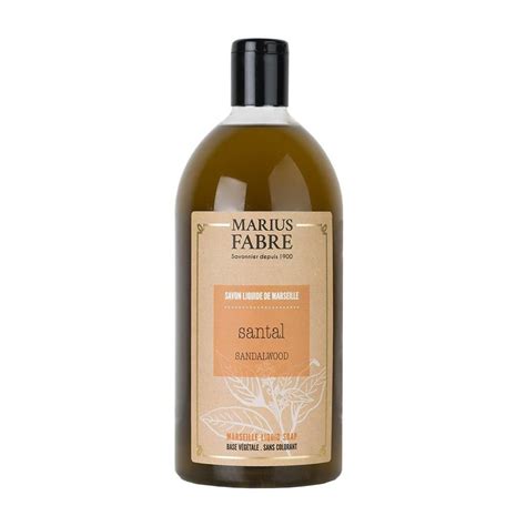 Marius Fabre Marseilles Liquid Soap Sandalwood 1 L 33 8 Fl Oz Refill